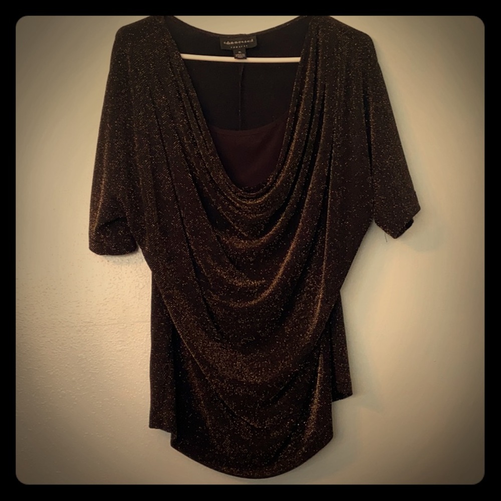 Xl Black and Gold blouse.
